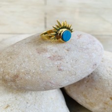 Here Comes The Sun Ring (Turquoise)