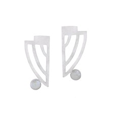 Curves Silver Earrings