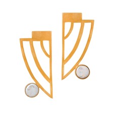 Curves Gold Earrings